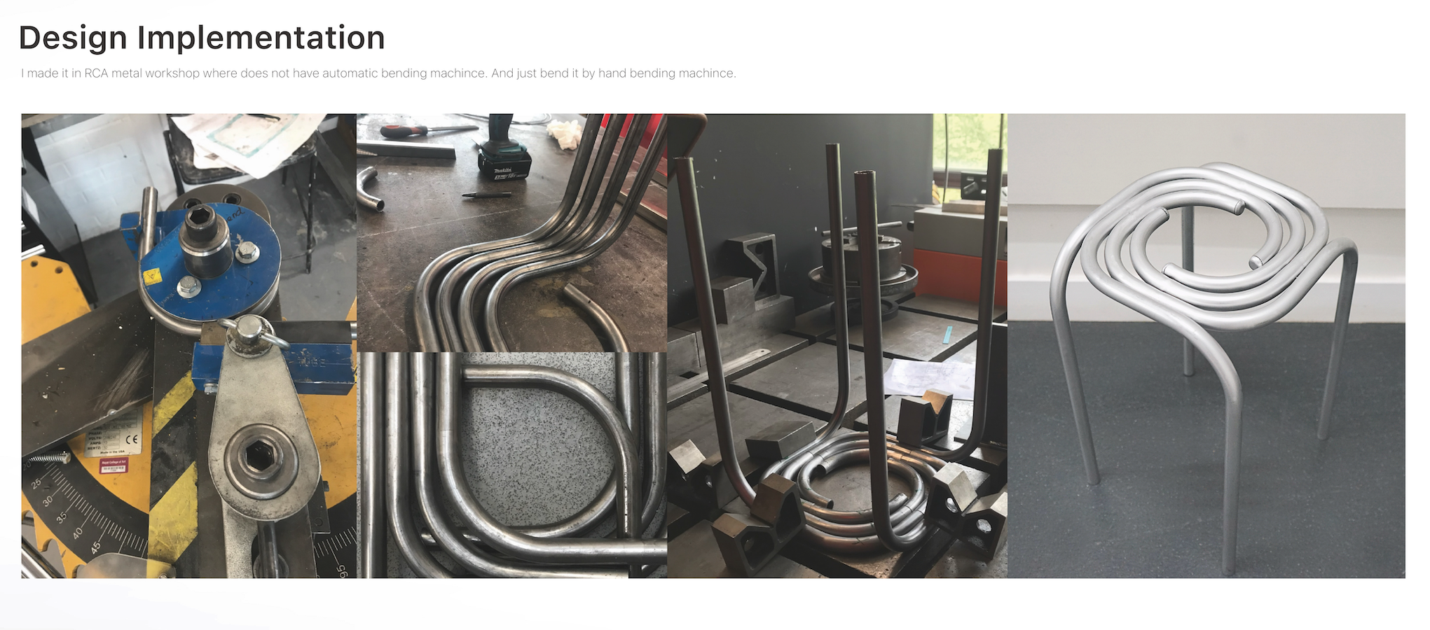 MONO-STOOL design implementation and workshop process
