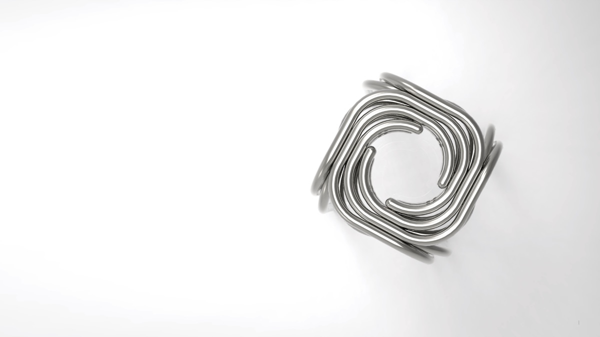MONO-STOOL geometric spiral stool concept cover