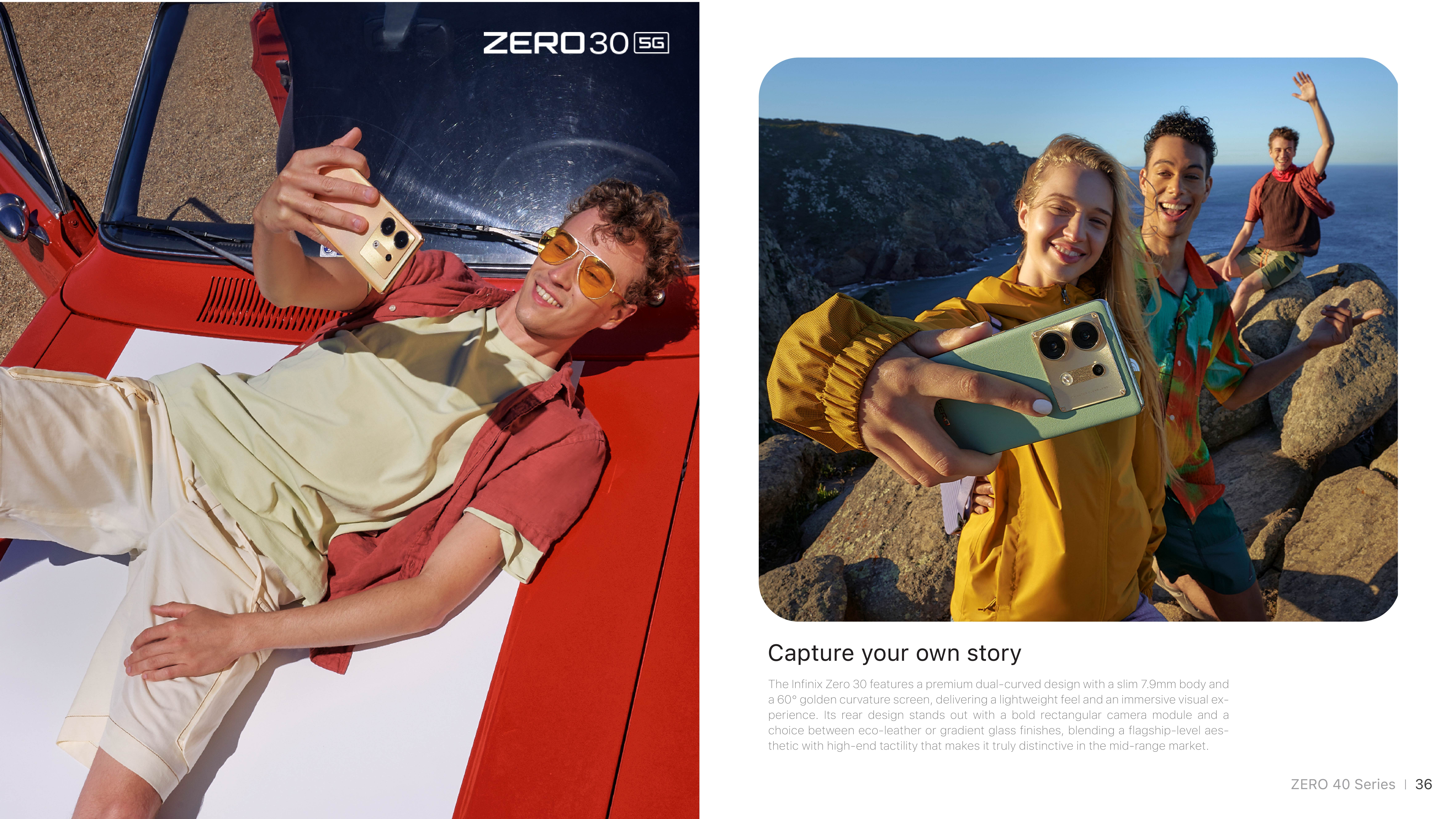 ZERO30 5G capture your own story board
