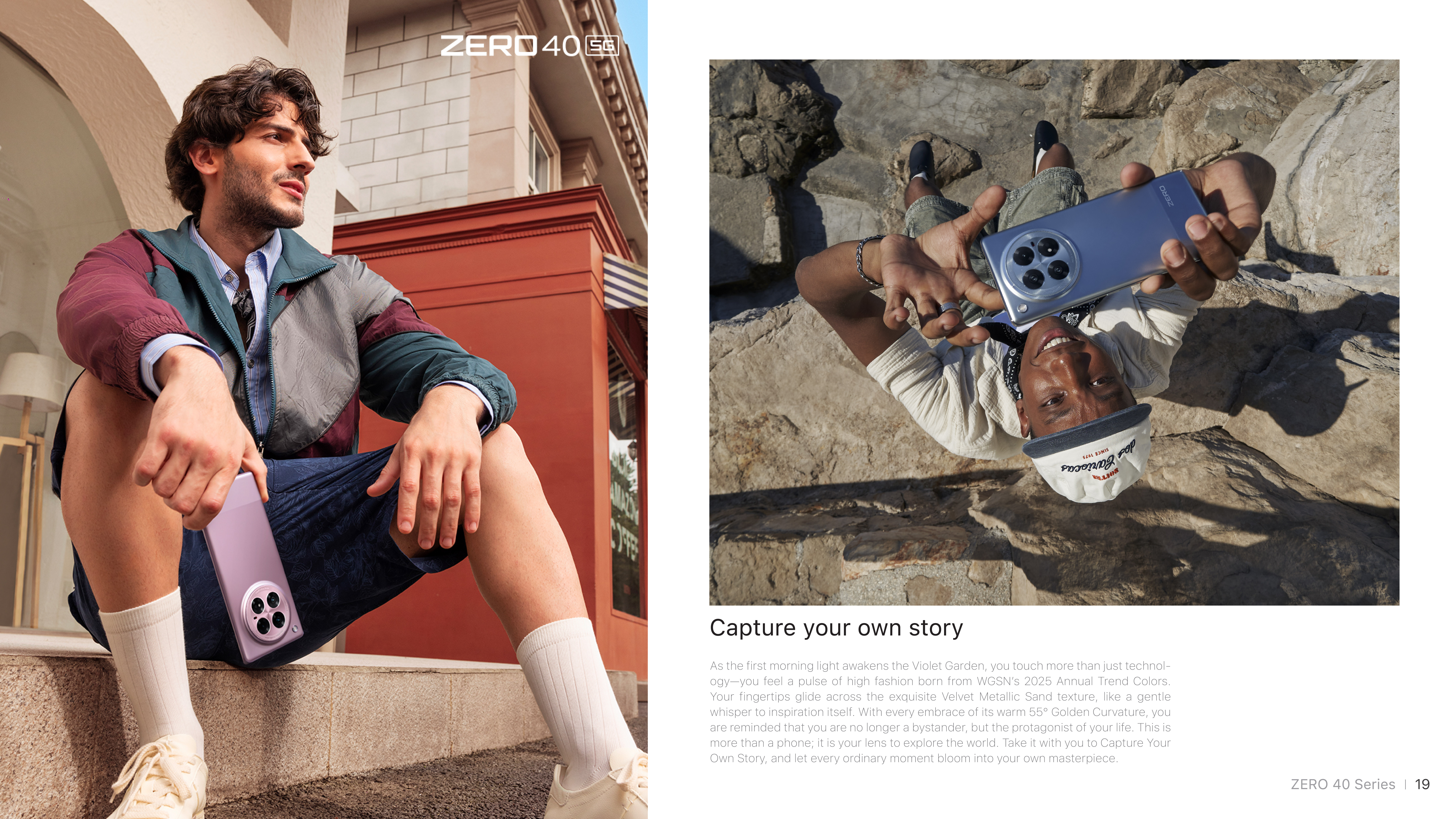ZERO40 5G capture your own story board